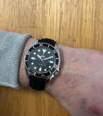 Crown watch diver(Seiko PC-21 quartz), Overige merken, Leer, Staal, Polshorloge