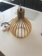 2 houten hanglampen nieuw, Huis en Inrichting, Lampen | Hanglampen, Ophalen, Nieuw, Modern, Minder dan 50 cm