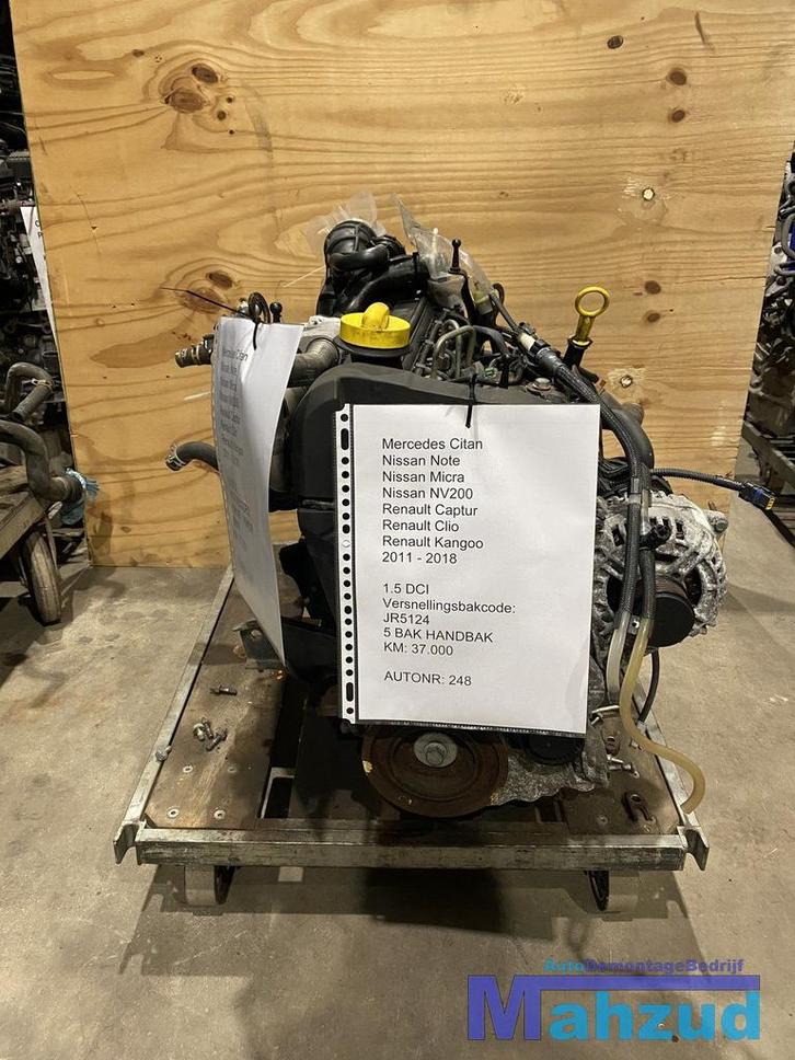 RENAULT CLIO CAPTUR KANGO 1.5 DCI MOTORBLOK K9K608 K9K628, Auto-onderdelen, Motor en Toebehoren, Renault, Gebruikt, Ophalen of Verzenden