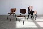 vintage schoolstoelen | stapelstoelen | stoelen | industrial, Gebruikt, Bruin, ., Ophalen of Verzenden