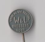 Uden Bressers Textiel speldje, Verzamelen, Speldjes, Pins en Buttons, Gebruikt, Niet vindbaar, Niet vindbaar, Speldje of Pin