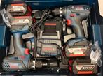 2 Bosch boormachine set. Met 4 acc en lader., Doe-het-zelf en Verbouw, Gereedschap | Boormachines, Ophalen, Zo goed als nieuw