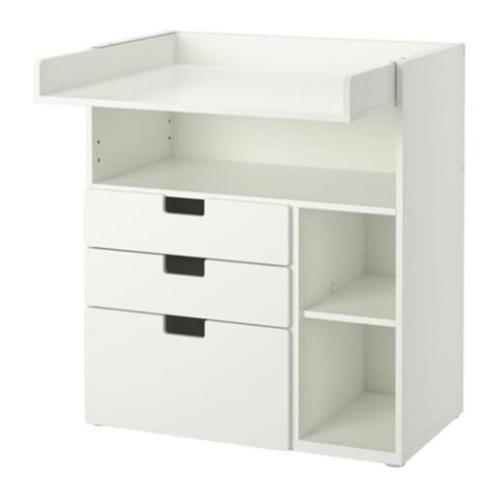 Ikea Stuva Commode 4-lades, wit, Kinderen en Baby's, Kinderkamer | Commodes en Kasten, Gebruikt, Commode, 90 tot 105 cm, 50 tot 70 cm