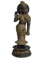 Oude Bronzen Parvati Beeld – Hindoe Godin, 28 cm, Huis en Inrichting, Woonaccessoires | Boeddhabeelden, Ophalen of Verzenden, Gebruikt