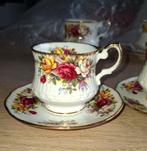 Queens Rosina China theeservies met roosjes, Ophalen of Verzenden