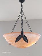 Art Deco roze hanglamp kroonluchter, Antiek en Kunst, Ophalen of Verzenden