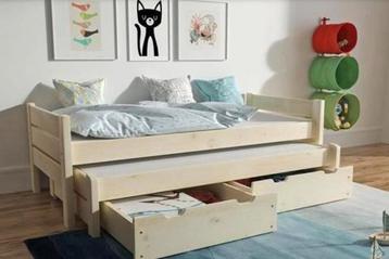 Rockwood bed met logeerbed en lades 90 x 200; kleur naturel beschikbaar voor biedingen