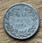 10 cent 1878 Willem III, Ophalen, Koning Willem III, Zilver, 10 cent