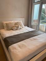 Te koop bedloper, taupe kleur. 193 lang, Huis en Inrichting, Slaapkamer | Beddengoed, Ophalen of Verzenden, Zo goed als nieuw