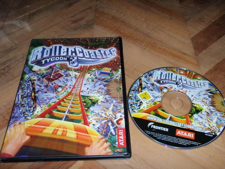Pc Spel Roller Coaster Tycoon 3, Spelcomputers en Games, Games | Pc, Zo goed als nieuw, Strategie en Constructie, 1 speler, Vanaf 3 jaar
