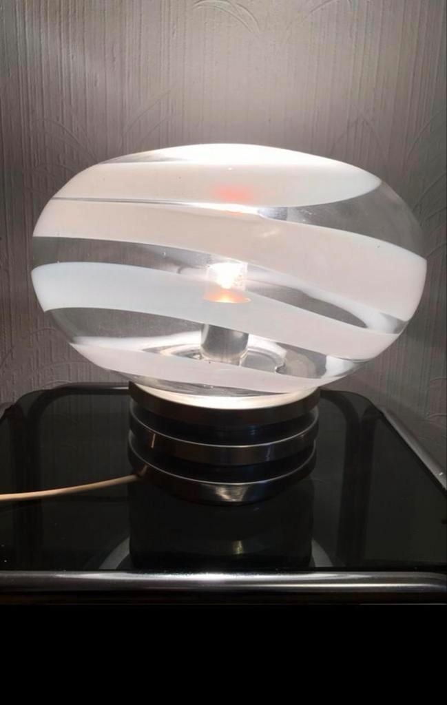 Retro Doria tafellamp glas Handwerk Vintage jaren '60, Huis en Inrichting, Lampen | Tafellampen, Gebruikt, Glas, Ophalen of Verzenden