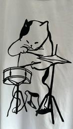 Shirtje kat drummer, Ophalen of Verzenden, Zo goed als nieuw