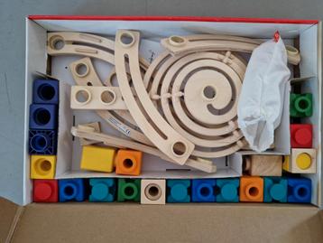 Hape Quadrilla knikkerbaan - grote set vrijwel ongebruikt  beschikbaar voor biedingen