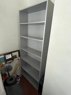 Zo goed als nieuw lichtgrijs Ikea Boekenkast met 5 planken, Huis en Inrichting, Ophalen, Met plank(en), 200 cm of meer, 50 tot 100 cm