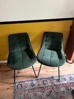 2 velvet eetkamerstoelen, Huis en Inrichting, Stoelen, Ophalen, Zo goed als nieuw, Overige kleuren, Twee