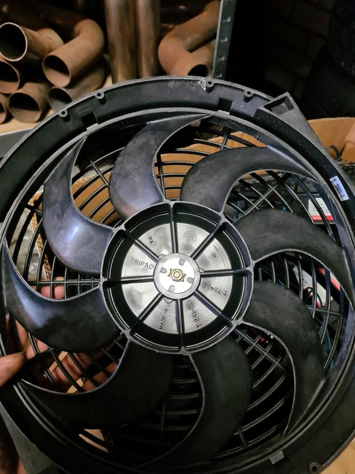 Tripac ventilator 12v blazend / zuigend 282mm koelfan., Auto-onderdelen, Airco en Verwarming, Overige automerken, Nieuw, Ophalen of Verzenden