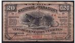 Paraguay 20 Centavos Fuertes 1886 - Zeldzaam biljet, Verzenden, Zuid-Amerika, Los biljet