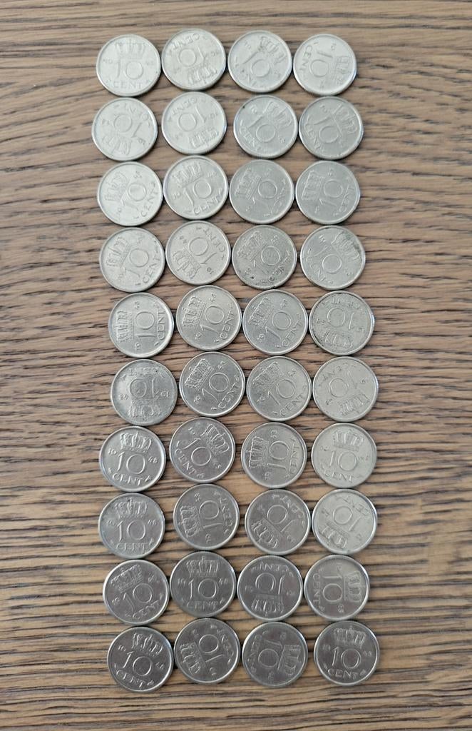 Dubbeltjes 1948 en diverse jaartallen, Ophalen of Verzenden, Koningin Wilhelmina, 10 cent