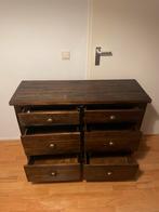 Gebruikte houten ladekast - verkoop wegens verhuizing, Ophalen, Gebruikt, 100 tot 150 cm, Met lade(s)