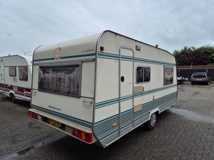 Aanbieding Tec Weltbummler 495 met twee lengte bedden, Caravans en Kamperen, Caravans, Bedrijf, tot en met 4, 1250 - 1500 kg, Treinzit