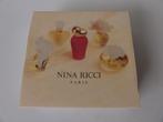 geschenkverpakking Nina Ricci met 5 Miniaturen, Deci Dela,, Nieuw, Miniatuur, Gevuld, Verzenden