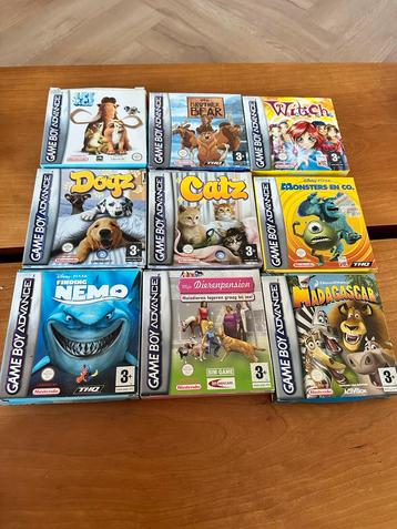 Gameboy Advance Spellen met Handleiding beschikbaar voor biedingen
