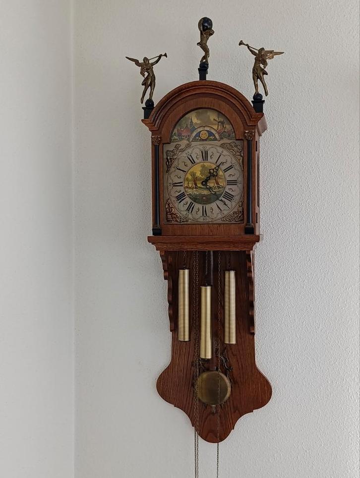 Friese Staartklok - Prachtig Exemplaar, Antiek en Kunst, Antiek | Klokken, Ophalen of Verzenden