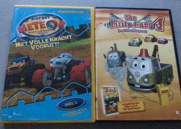 2x animatie DVD’s autos avonturen beschikbaar voor biedingen