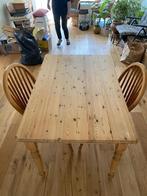 Eettafel met 2 stoelen; 117x77x74 cm., Ophalen, Gebruikt, 100 tot 150 cm, 50 tot 100 cm
