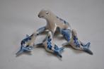 Vintage Miniatuur Beeldje Zeehond Porselein 4 cm, Ophalen of Verzenden, Gebruikt, Overige soorten, Beeldje of Figuurtje