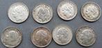 1936 tot 1944 Zilveren Dubbeltjes Munt Koningin Wilhelmina, Zilver, Ophalen of Verzenden, 10 cent, Koningin Wilhelmina