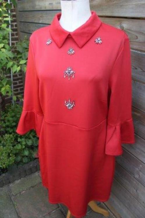 Jurk rood K-design mt XXL Vaste prijs AANBIEDING, Kleding | Dames, Jurken, Zo goed als nieuw, Maat 46/48 (XL) of groter, Rood