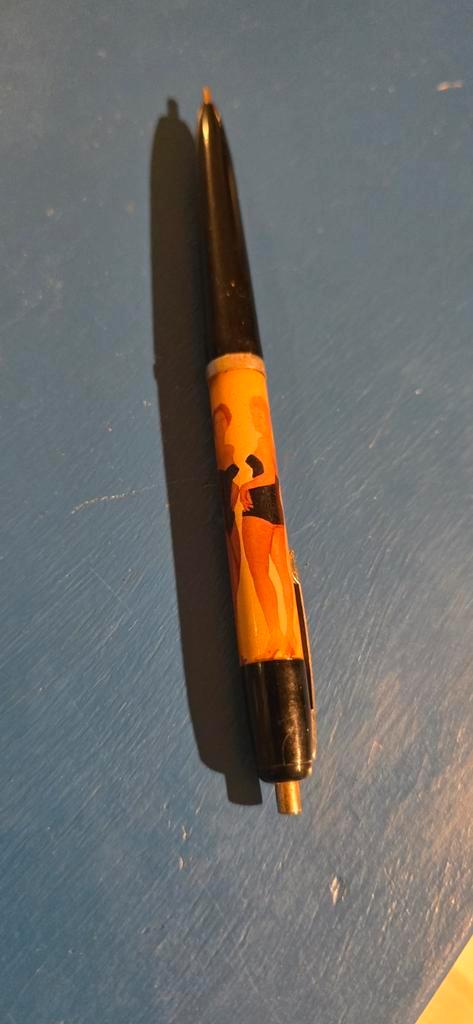 Vintage Pen met Badpak Dame, Antiek en Kunst, Antiek | Kantoor en Zakelijk, Ophalen of Verzenden