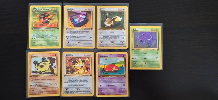 Team Rocket 1 edition, Hobby en Vrije tijd, Verzamelkaartspellen | Pokémon, Gebruikt, Meerdere kaarten, Ophalen of Verzenden