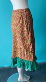 Vintage jaren 70 batik rok maat 36, Kleding | Dames, Rokken, Bruin, Verzenden, Vintage, Knielengte