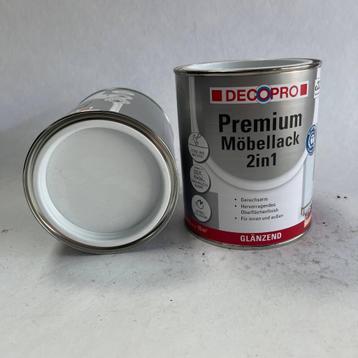 DecoPro Premium Meubellak Lak Verf Wit 750ml beschikbaar voor biedingen