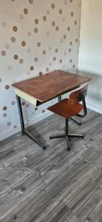 Schoolbank/kinderbureau met stoel, Kinderen en Baby's, Kinderkamer | Tafels en Stoelen, Ophalen, Gebruikt, Stoel(en)