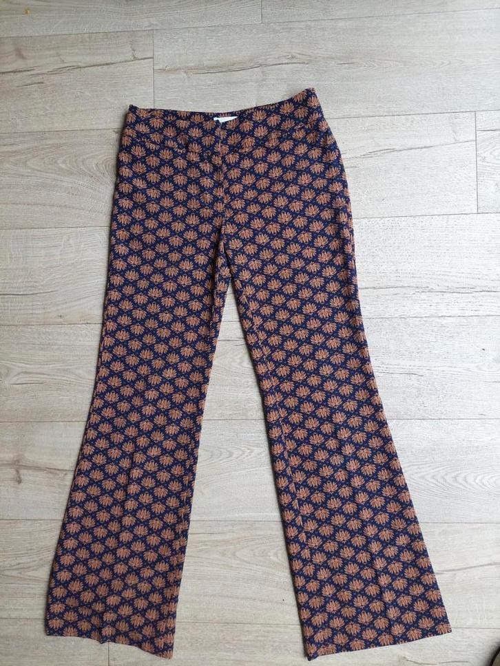 NIEUWE Broek wijde pijp lang103 cm H&M XS bruin+zwart katoen, Kleding | Dames, Broeken en Pantalons, Nieuw, Maat 34 (XS) of kleiner