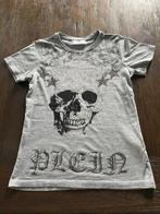 Philipp plein junior grijs shirt jongen mt 10 / 11 140 / 146, Kinderen en Baby's, Gebruikt, Ophalen of Verzenden, Shirt of Longsleeve