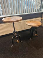 Set van twee bijzondere bijzettafels van mangohout, Ophalen, Zo goed als nieuw