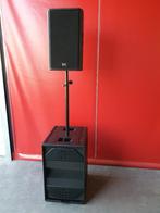 PA set: Logic Systems, MC2, XTA, flightcases, Audio, Tv en Foto, Professionele Audio-, Tv- en Video-apparatuur, Ophalen, Zo goed als nieuw