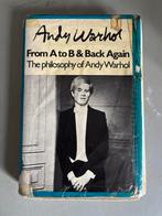 Andy Warhol From A to B & Back Again 1975 1e druk, Ophalen of Verzenden, Gelezen, Kunst en Cultuur