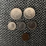 2 Gulden munten, 3 kwartjes en 1cent Juliana, Ophalen, Nederland, Munten