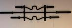 3 zwarte barbells, curl en olympische stang + gunrack, Sport en Fitness, Fitnessmaterialen, Ophalen, X, Z, X