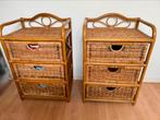 Twee rotan ladekasten, Ophalen, Gebruikt, 50 tot 100 cm, Minder dan 100 cm