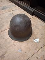 Oude helm Amerikaanse legerhelm, Verzamelen, Ophalen of Verzenden, Landmacht, Amerika, Helm of Baret