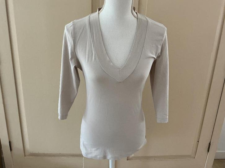 Superstar shirt crème zand L, Kleding | Dames, T-shirts, Zo goed als nieuw, Maat 42/44 (L), Beige, Korte mouw, Ophalen of Verzenden