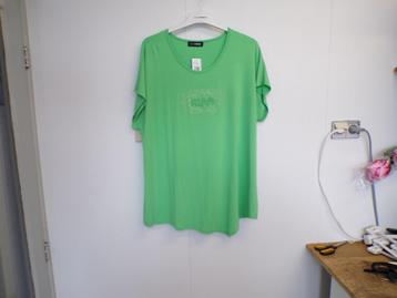 ger. Mooie groen shirt Doris Streich mooie print 50 nieuw! beschikbaar voor biedingen