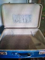 Mooie vintage donker blauwe koffer, Ophalen of Verzenden, Gebruikt