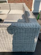 Lounge set met extra stoel en tafel & hokker., Tuin en Terras, Ophalen, Gebruikt, Bank, Loungeset